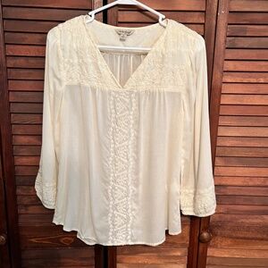 Lucky Brand Embroidered Top - Like New